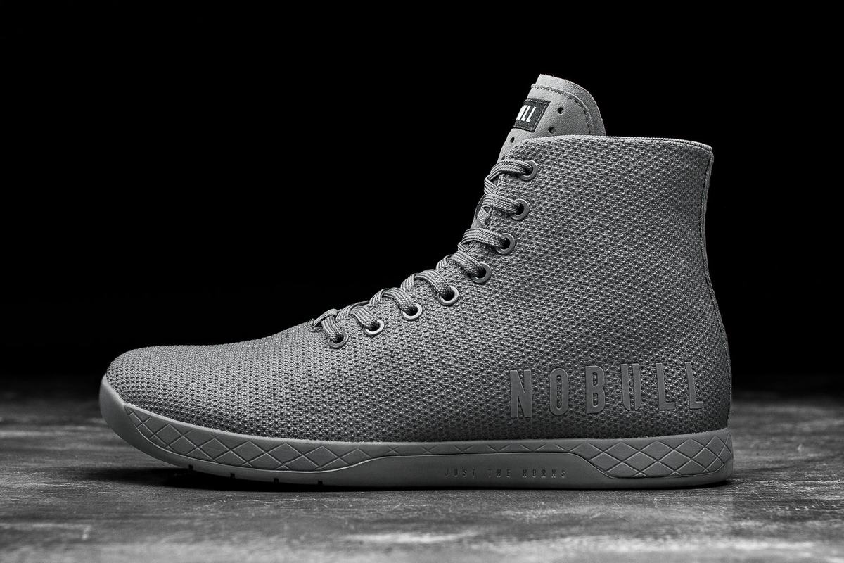 Nobull Superfabric High-Top Men\'s Trainers Dark Grey | Australia (DB4568)